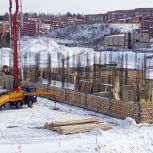 Строительная готовность школы в микрорайоне Берёзовый Иркутского округа составляет 20%