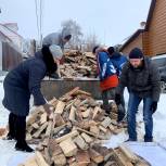 Марина Андрейчук оказала помощь в приобретении дров для отопления дома пожилой жительницы Воронежа