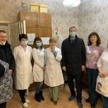 Пульсоксиметры и чайные наборы для медиков Кировской поликлиники в Копейске