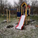 В Степновском округе установлена современная детская игровая площадка