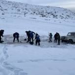 Снежный десант проходит в районах Тувы