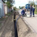 В хуторе Хорошевский благодаря народной программе идёт строительство водовода