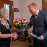 Депутат Мособлдумы Максим Коркин поздравил ветерана с Днем снятия блокады Ленинграда