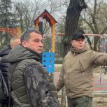 Строители завершат благоустройство парка в Чаплынке Херсонской области по народной программе Единой России к середине января