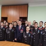 Герой России Артем Чумаров провел урок Мужества в кадетской школе-интернате