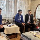 «Молодая Гвардия» в Дагестане посетила блокадницу Ленинграда Ирину Сухомлинову