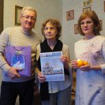 Надымчане поздравили ветеранов Севера с началом Нового года