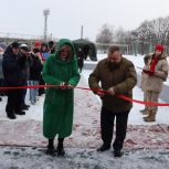 В Стаханове состоялось торжественное открытие новой уличной спортивной площадки «Территория силы»
