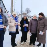 Партийцы и молодогвардейцы провели акцию «Доброе утро, Касторное!»