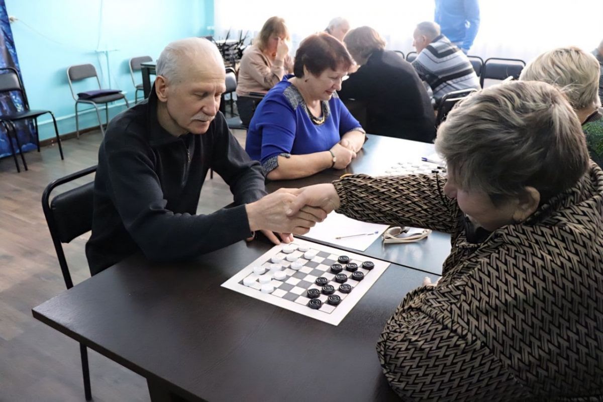 В Облученском районе состоялся шашечный турнир для старшего поколения