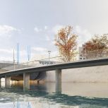Стартовали подготовительные работы к строительству пешеходного моста на Болотной набережной