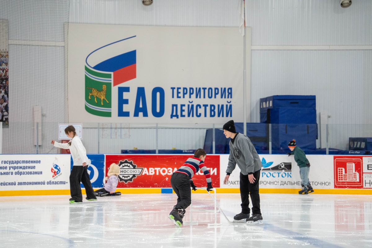 На лёд — всей дружной компанией!