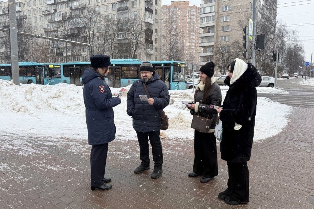Единороссы Калининского района провели просветительскую акцию, посвященную безопасности на дорогах
