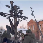При поддержке «Единой России» в Судже установили Крест в память о воинах, павших за освобождение района