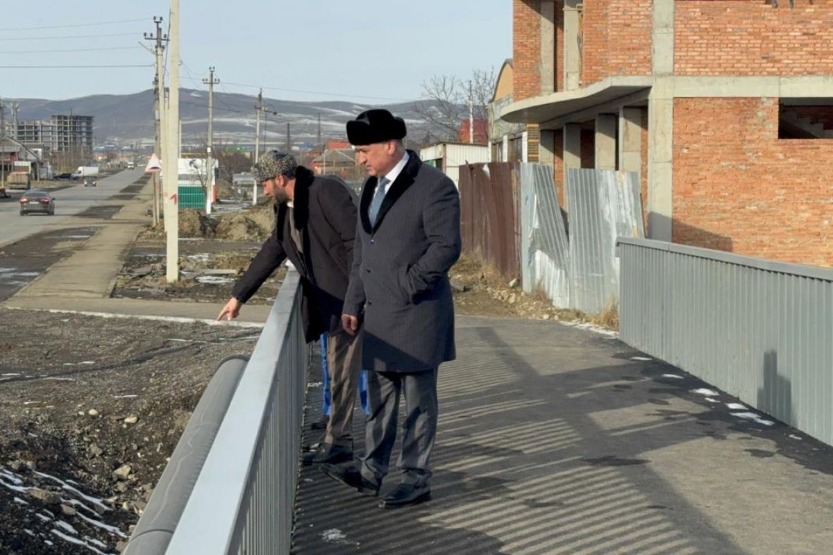 В Карабулаке завершена реконструкция моста по улице Промысловой