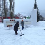 В Рассказовском округе единороссы, волонтеры и сельхозпредприятия объединили свои силы, помогая расчищать снег
