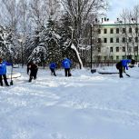 Молодогвардейцы Канашского местного отделения навели порядок в сквере им. Л.И. Калимуллина
