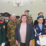 Партийцы приняли участие в смотре строевой подготовки
