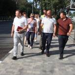 Комиссия не приняла отремонтированный участок дороги на Народном бульваре