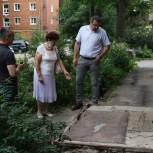 По итогам обращения жителей в приемную партии в Советском районе прошел объезд по вопросам благоустройства