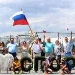 Кизильские активисты провели акцию поддержки российских спортсменов, выступающих на летних Олимпийских играх в Токио
