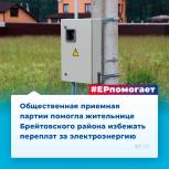 Общественная приемная партии помогла жительнице Брейтовского района избежать переплат за электроэнергию