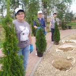 Активисты в Селижарово занимаются озеленением территории
