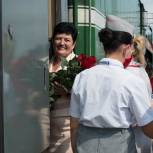 Единороссы приняли участие в акции «Поезд Победы»