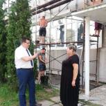 Андрей Голубев ознакомился с ходом ремонта Горской школы в Озёрах