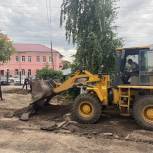 В школе искусств №1 Барнаула благоустраивается прилегающая территория