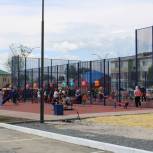 В селе Челябинской области при поддержке «Единой России» открыли новую детскую спортивно-игровую площадку
