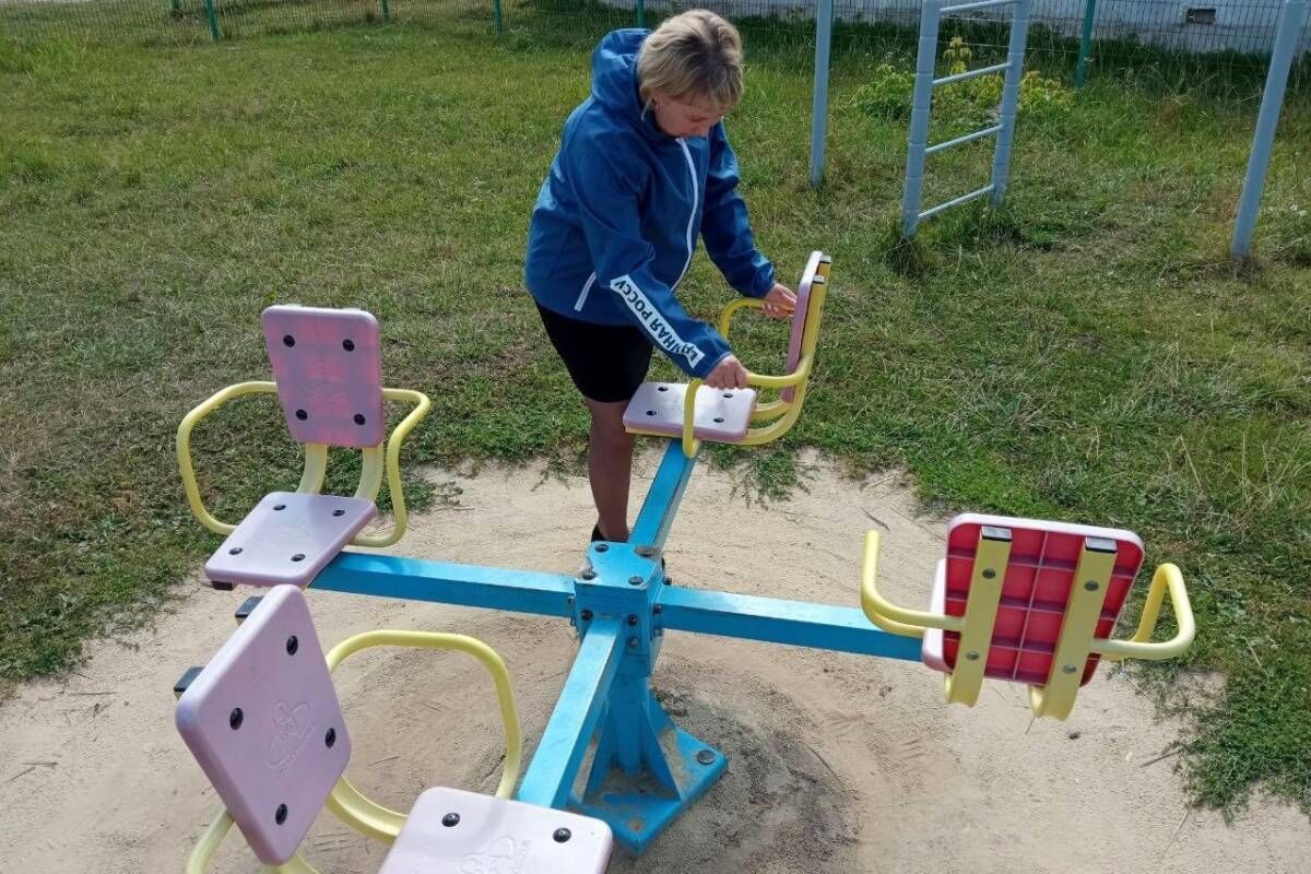 В Алатырском округе проверили состояние детских площадок