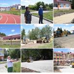 В Красночетайском округе благоустраиваются территории четырех школ
