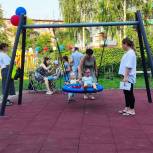 По проекту «Территория детства» в Заельцовском районе установили новую площадку