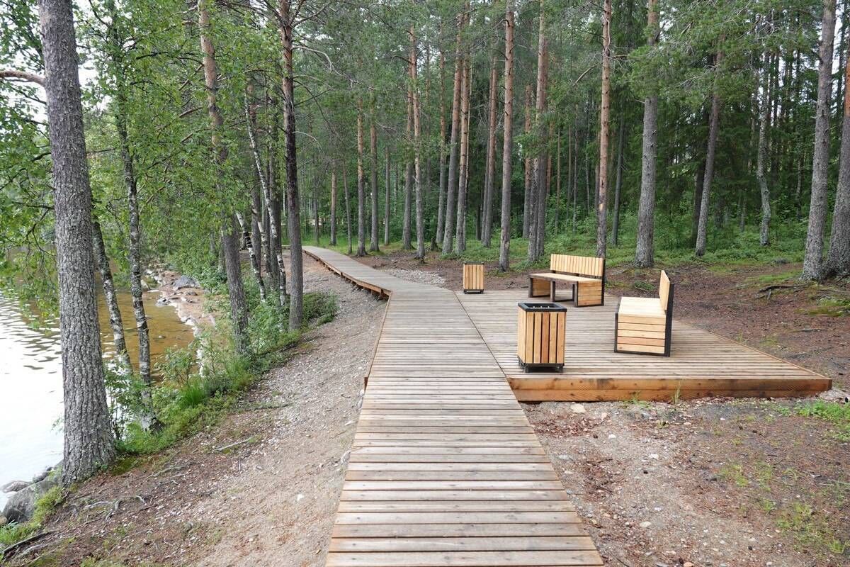 Благоустройство прибрежной зоны озера Контокки продолжат в Костомукше