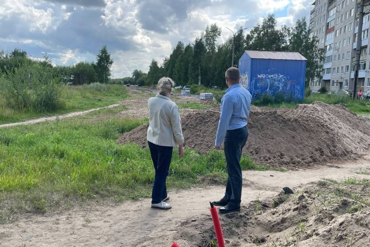 Продолжается благоустройство  набережной вдоль пляжа в Северном округе Архангельска