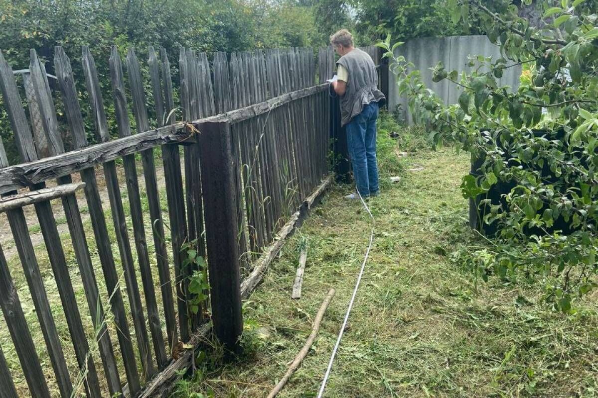 Активисты «Единой России» помогли обустроить двор жене погибшего участника  СВО