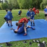 Открытая тренировка по самбо прошла в парке Балашихи