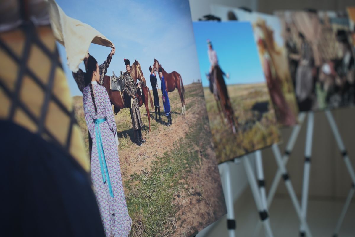 В Штабе общественной поддержки «Единой России» открылась яркая фотовыставка «Калмыцкая степь»