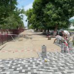 В Тереке началось благоустройство Школьной аллеи