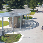 В городе Хотьково Сергиево-Посадского округа завершен первый этап реконструкции центральной площади