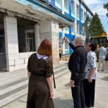 В Железнодорожном округе Курска в детском саду №84 утепляют фасад
