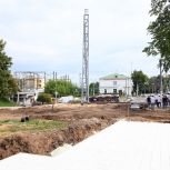 В Рязани продолжается преображение сквера Трудовой доблести