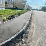 В Алексеевском появились новые тротуары