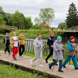 «Серебряные» волонтеры Сасовского округа осваивают скандинавскую ходьбу