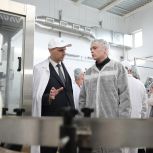 Денис Паслер запустил новую производственную линию на кушвинском предприятии «Молочная Благодать»