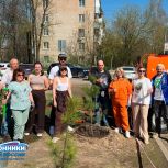 В Пасхальный день в Долгопрудном сторонники партии присоединилась к масштабной акции по озеленению