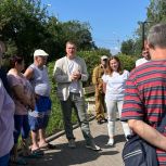 В рамках партийного проекта «Городская среда»  Александр Новиков проверил ход работ по благоустройству скверов