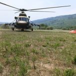 В Забайкалье испытали доставку воды для тушения вертолетом