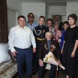 Фронтовик в Увельском районе Петр Попов отметил 100-летие